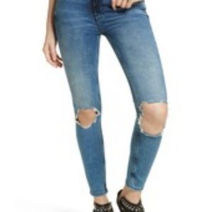 NWT Free People Busted Knee Skinny Jeans Sz 30L